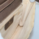 GUCCI GG Supreme Web Sherry Line Bag PVC Beige Gold 904 02 050 Auth 136049-16