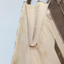 GUCCI GG Supreme Web Sherry Line Bag PVC Beige Gold 904 02 050 Auth 136049-17