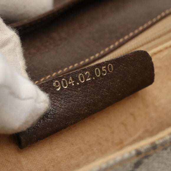 GUCCI GG Supreme Web Sherry Line Bag PVC Beige Gold 904 02 050 Auth 136049