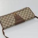 GUCCI GG Supreme Web Sherry Line Bag PVC Beige Gold 904 02 050 Auth 136049-6