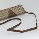 GUCCI GG Supreme Web Sherry Line Bag PVC Beige Gold 904 02 050 Auth 136049-7