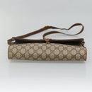 GUCCI GG Supreme Web Sherry Line Bag PVC Beige Gold 904 02 050 Auth 136049-9