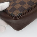LOUIS VUITTON Damier Ebene Trousse makeup Pouch N51982 LV Auth 136051-13