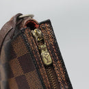 LOUIS VUITTON Damier Ebene Trousse makeup Pouch N51982 LV Auth 136051-14