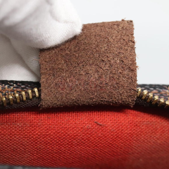 LOUIS VUITTON Damier Ebene Trousse makeup Pouch N51982 LV Auth 136051