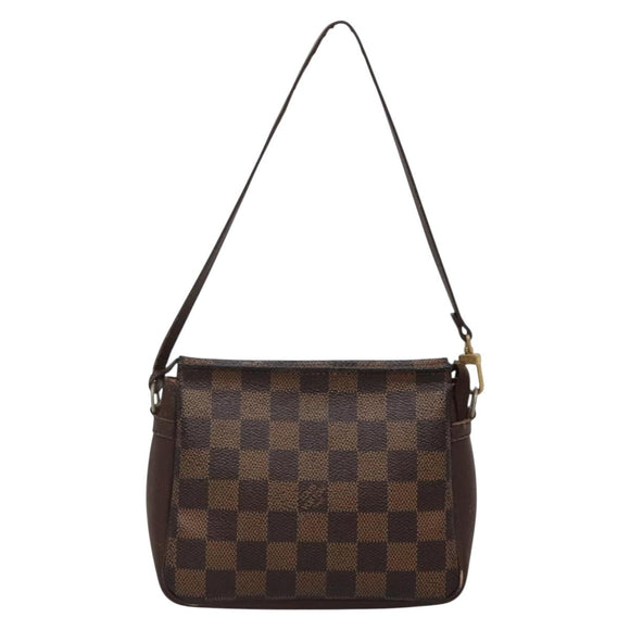 LOUIS VUITTON Damier Ebene Trousse makeup Pouch N51982 LV Auth 136051