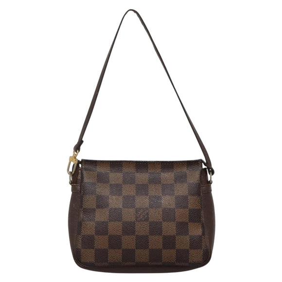 LOUIS VUITTON Damier Ebene Trousse makeup Pouch N51982 LV Auth 136051