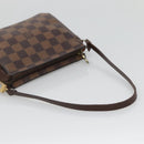 LOUIS VUITTON Damier Ebene Trousse makeup Pouch N51982 LV Auth 136051-7