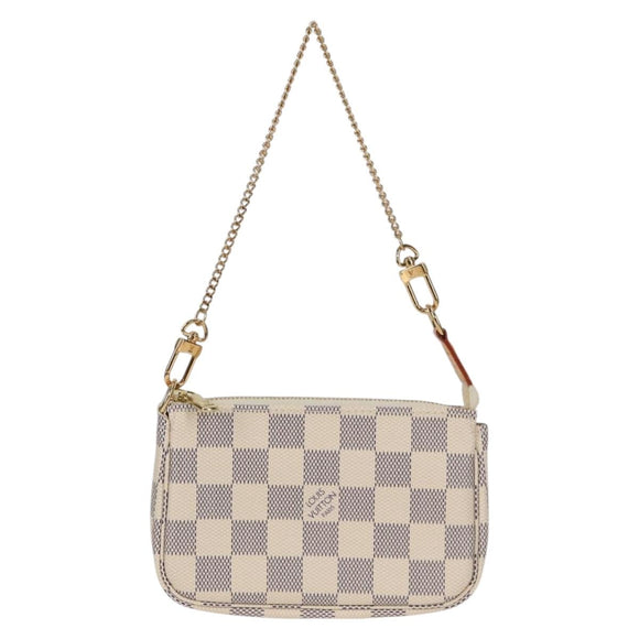 LOUIS VUITTON Damier Azur Mini Pochette Accessoires Pouch N63005 LV Auth 136052V