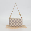 LOUIS VUITTON Damier Azur Mini Pochette Accessoires Pouch N63005 LV Auth 136052V-12
