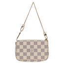 LOUIS VUITTON Damier Azur Mini Pochette Accessoires Pouch N63005 LV Auth 136052V-2