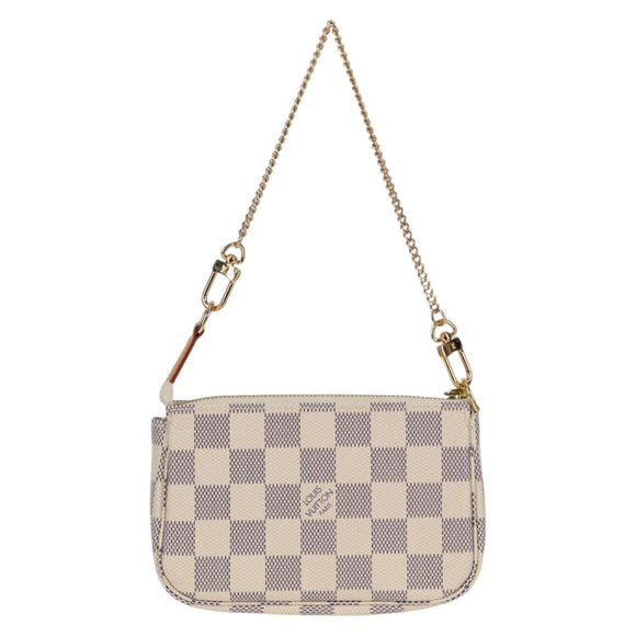 LOUIS VUITTON Damier Azur Mini Pochette Accessoires Pouch N63005 LV Auth 136052V