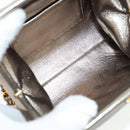 CHANEL Matelasse Chain Shoulder Bag Leather Green CC Auth 136053V-18