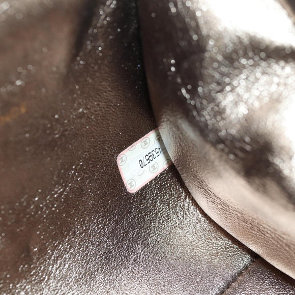 CHANEL Matelasse Chain Shoulder Bag Leather Green CC Auth 136053V