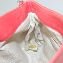 CHANEL Chain Shoulder Bag Lamb Skin Pink Silver CC Auth 136054-20