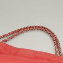 CHANEL Chain Shoulder Bag Lamb Skin Pink Silver CC Auth 136054-14