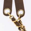CHANEL Matelasse Chain Tote Bag Lakleer Bruin Goud CC Auth 136055-14