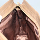 CHANEL Matelasse Chain Tote Bag Patent leather Brown Gold CC Auth 136055-20