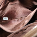 CHANEL Matelasse Chain Tote Bag Patent leather Brown Gold CC Auth 136055-23