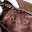 CHANEL Matelasse Chain Tote Bag Lakleer Bruin Goud CC Auth 136055-26