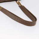 CHANEL Matelasse Chain Tote Bag Lakleer Bruin Goud CC Auth 136055-7