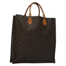 LOUIS VUITTON Monogram Sac Plat Hand Bag M51140 LV Auth 136062-1