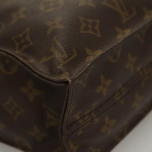LOUIS VUITTON Monogram Sac Plat Hand Bag M51140 LV Auth 136062