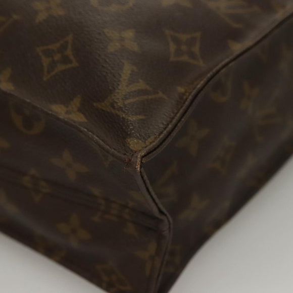 LOUIS VUITTON Monogram Sac Plat Hand Bag M51140 LV Auth 136062