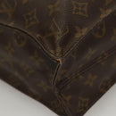 LOUIS VUITTON Monogram Sac Plat Hand Bag M51140 LV Auth 136062-15