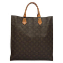 LOUIS VUITTON Monogram Sac Plat Hand Bag M51140 LV Auth 136062-2
