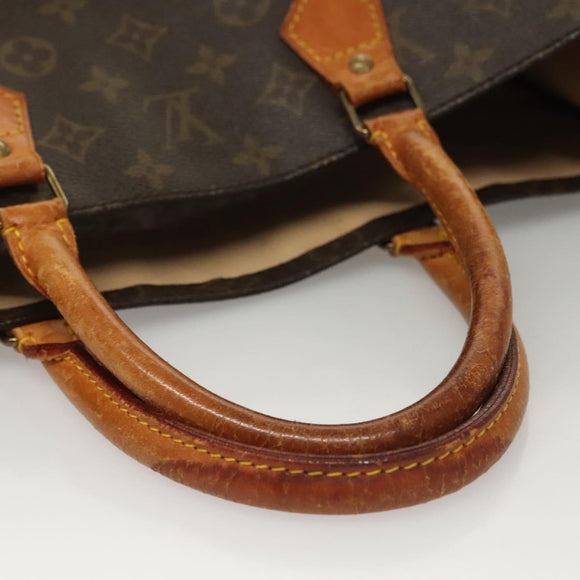 LOUIS VUITTON Monogram Sac Plat Hand Bag M51140 LV Auth 136062