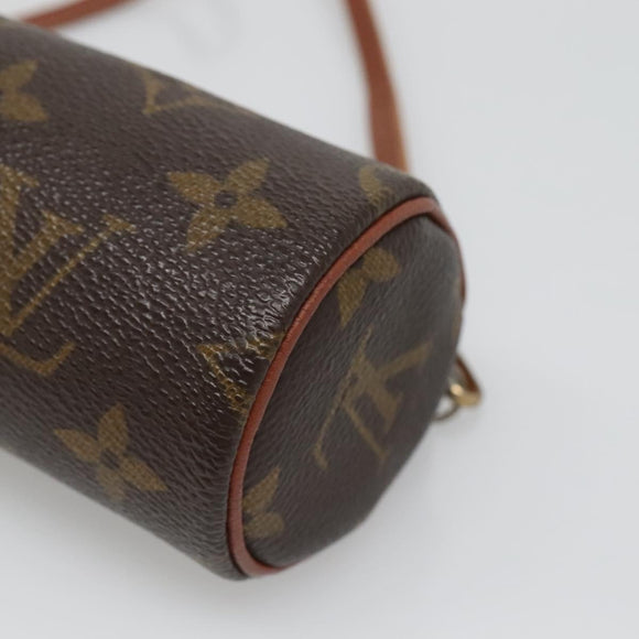 LOUIS VUITTON Monogram Papillon Pouch LV Auth 136065