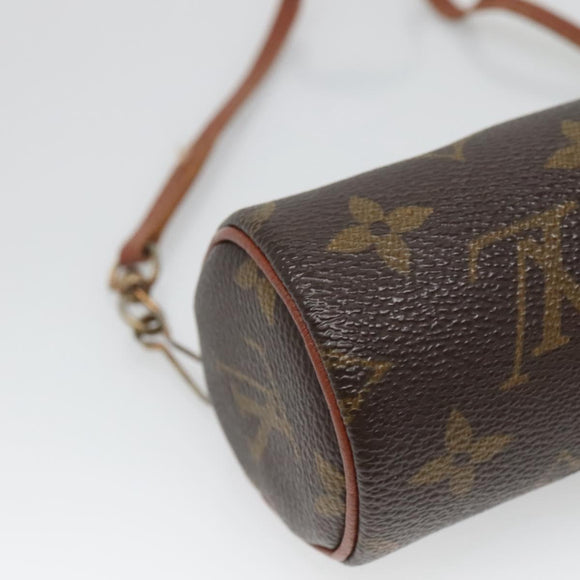 LOUIS VUITTON Monogram Papillon Pouch LV Auth 136065