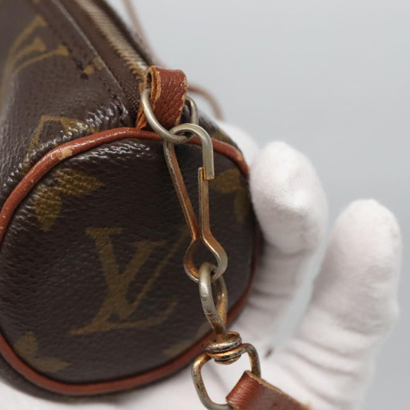 LOUIS VUITTON Monogram Papillon Pouch LV Auth 136065