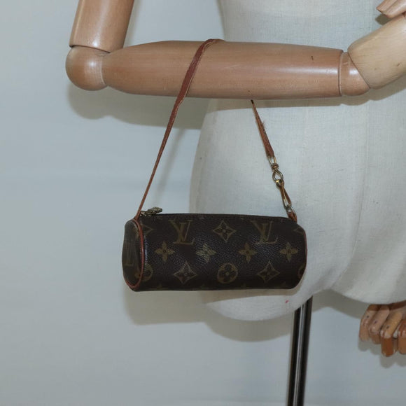 LOUIS VUITTON Monogram Papillon Pouch LV Auth 136065
