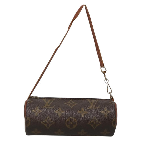 LOUIS VUITTON Monogram Papillon Pouch LV Auth 136065