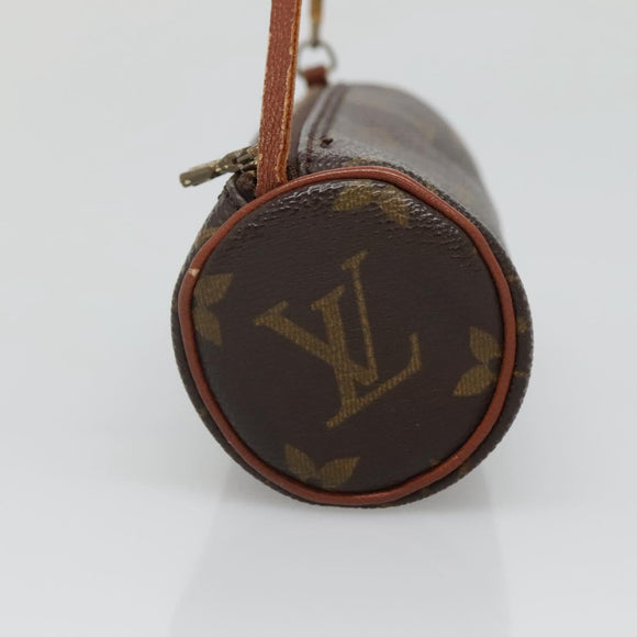 LOUIS VUITTON Monogram Papillon Pouch LV Auth 136065