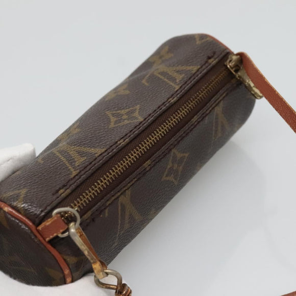 LOUIS VUITTON Monogram Papillon Pouch LV Auth 136065
