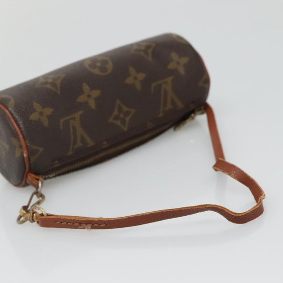 LOUIS VUITTON Monogram Papillon Pouch LV Auth 136065