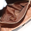 CELINE Macadam Canvas Shoulder Bag PVC Leather Brown Gold Auth 136068-11