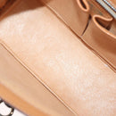 CELINE Macadam Canvas Hand Bag PVC Leather Brown Gold Auth 136069-11