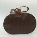 CELINE Macadam Canvas Shoulder Bag PVC Leather Brown Gold Auth 136070-9