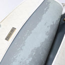 Christian Dior Honeycomb Canvas Shoulder Bag PVC White Gold Auth 136076-19