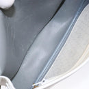 Christian Dior Honeycomb Canvas Shoulder Bag PVC White Gold Auth 136076-20