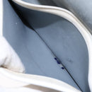 Christian Dior Honeycomb Canvas Shoulder Bag PVC White Gold Auth 136076-23