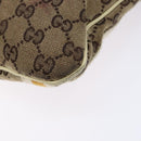 GUCCI GG Canvas Sherry Line Shoulder Bag Beige Gold 144388 Auth 136079-10