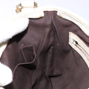 GUCCI GG Canvas Sherry Line Shoulder Bag Beige Gold 144388 Auth 136079-19