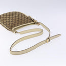 GUCCI GG Canvas Sherry Line Shoulder Bag Beige Gold 144388 Auth 136079-7