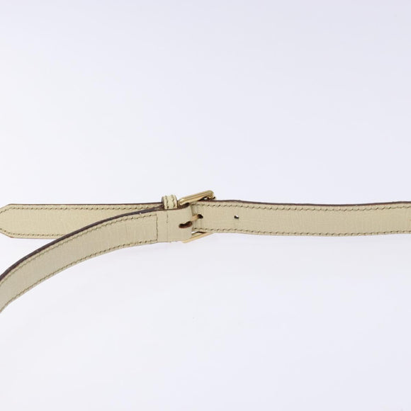 GUCCI GG Canvas Sherry Line Shoulder Bag Beige Gold 144388 Auth 136079