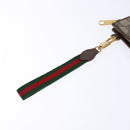 GUCCI GG Supreme Web Sherry Line Clutch Bag PVC Beige Gold 688378 Auth 136081-12